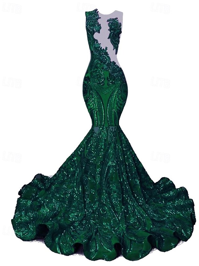 TS Mermaid Sequin Prom Dresses Elegant Dress Engagement Prom Court