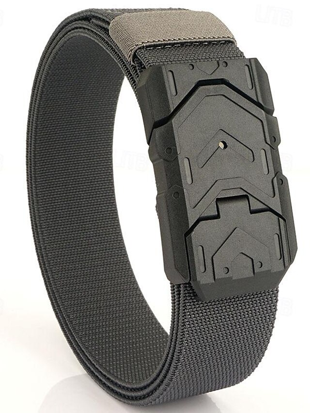  Homme Ceinture tactique Ceinture à boucle magnétique Sur les Hanches Noir Bleu Roi Nylon Durable Ajustable Plein Extérieur du quotidien