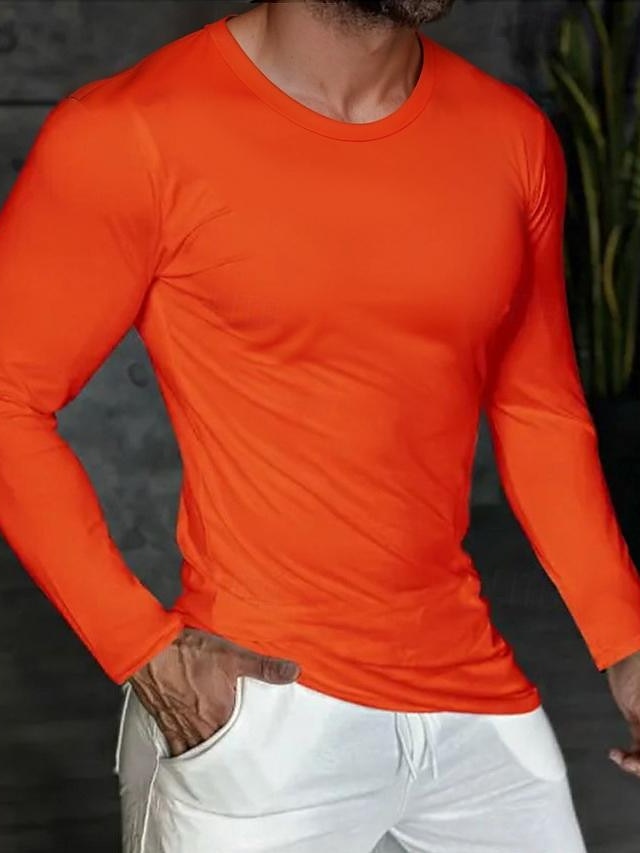  男性用 Tシャツ ティートップ 平織り Ｖネック ストリート バケーション 長袖 衣類 ファッション デザイナー ベーシック