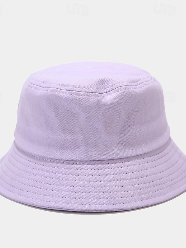  Γυναικεία Καπέλο Τύπου bucket Καπέλο ηλίου Φορητό Αντιηλιακή Προστασία ΕΞΩΤΕΡΙΚΟΥ ΧΩΡΟΥ Δρόμος Καθημερινά Αγνό Χρώμα Μονόχρωμες