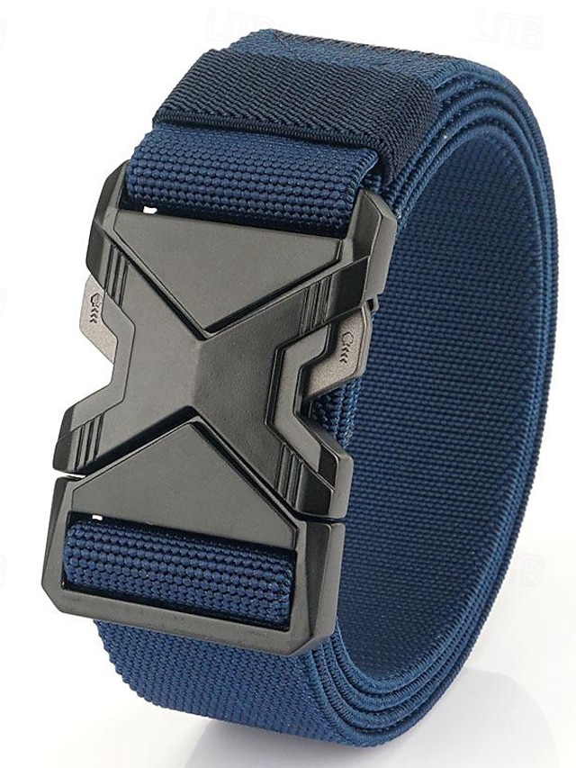  Men's Belt Tactical Belt Waist Belt Black Red Polyester Alloy Durable Adjustable Plain Outdoor Daily
