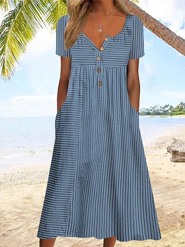 Women's A-Line Casual Summer Midi Dress main image 1
