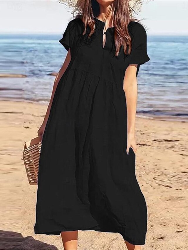 Cotton Dress Black