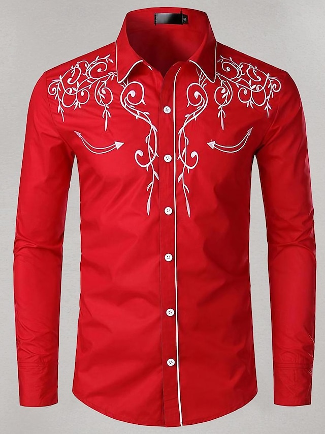  Męska koszula jednokolorowy kołnierz klasyczny formalny biuro kariera przyczynowy bluzki z długim rękawem impreza wakacje casual codzienny biały czarny czerwony ślub wiosna jesień wygodne