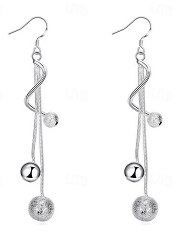 1 paire Boucles d'oreille Clou Boucle d'Oreille Pendantes For Femme Plein Air Fête scolaire Alliage Classique Mode