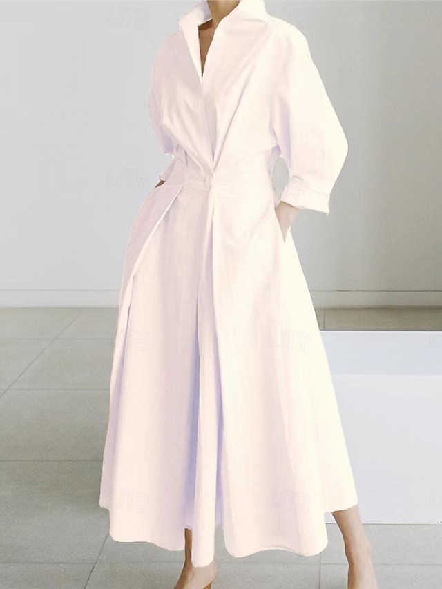  Women's Print V Neck Bishop Sleeve Long Dress Maxi Dress Elegant Sexy Date Long Sleeve Summer Spring