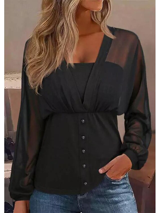 Crop Clubwear Robe Longue Transparente à Manches