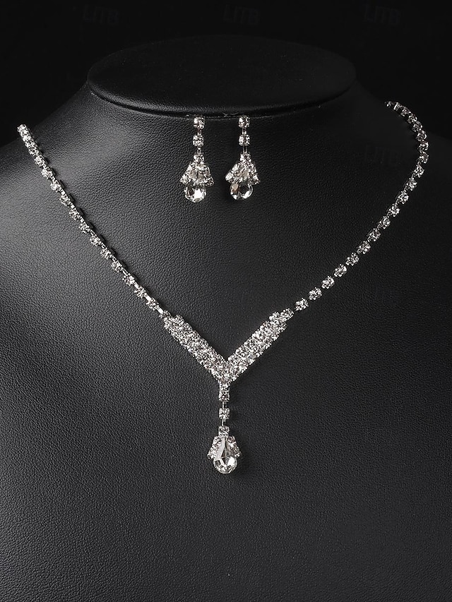  Bridal Jewelry Sets For Women's Wedding Party Evening Gift Alloy Fancy