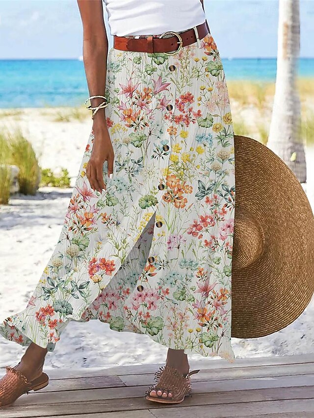 Jupe Maxi LuLaRoe Taille M - Multicolore, En Polyester Et Spandex - Neuf Sans étiquettes