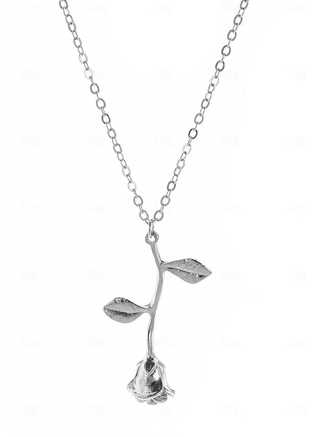  Collier For Femme Mariage Soirée Cadeau Alliage Floral Forme de fleur