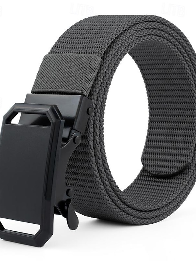  Men's Belt Nylon Belt Outdoor Belt Waist Belt Black Navy Blue Nylon Adjustable Heavy-Duty Plain Outdoor Daily