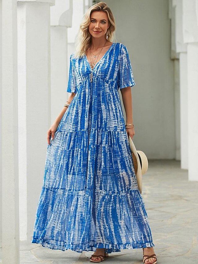 Chiffon Casual Dress 2026.Women's Long Dress Maxi Dress Casual Dress Chiffon Dress Swing Dress ...