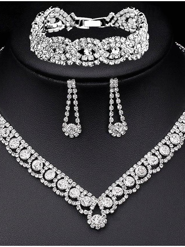 Bridal Jewelry Sets For Women's Wedding Gift Alloy Fancy 6