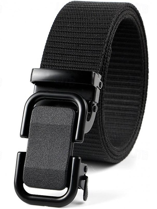  Men's Nylon Belt Outdoor Belt Waist Belt Black Navy Blue Nylon Adjustable Heavy-Duty Plain Outdoor Daily