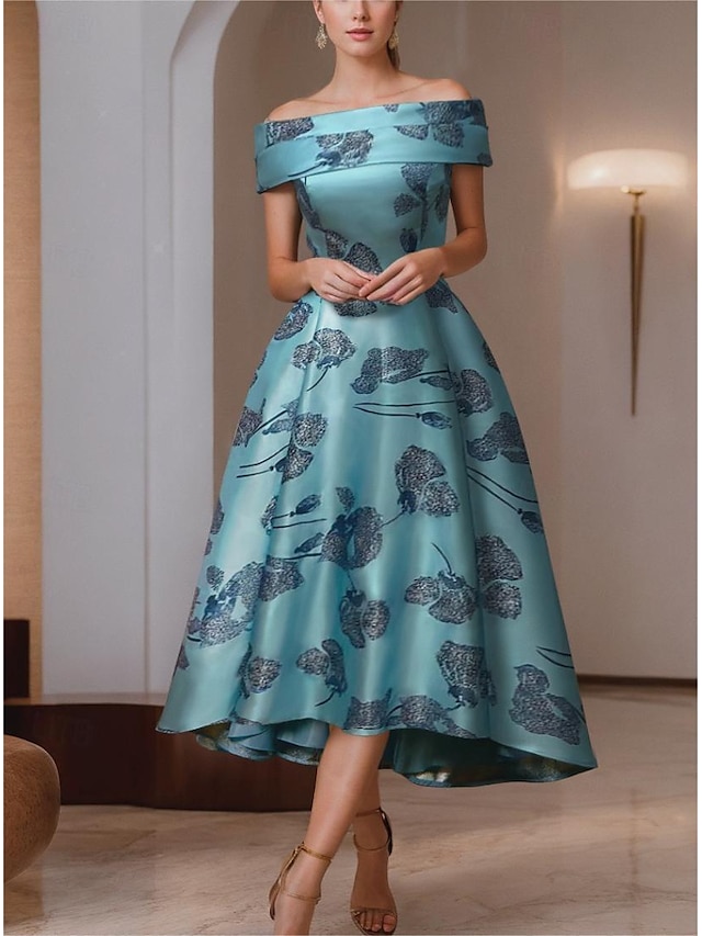  A-Linie, tiefer Ausschnitt, kurz/Mini, Polyester, offener Rücken, Cocktailpartykleid, elegantes Kleid, blaues Hochzeitsgastkleid mit Schärpe/Schleife von Lan Ting Express, blaues Hochzeitsgastkleid