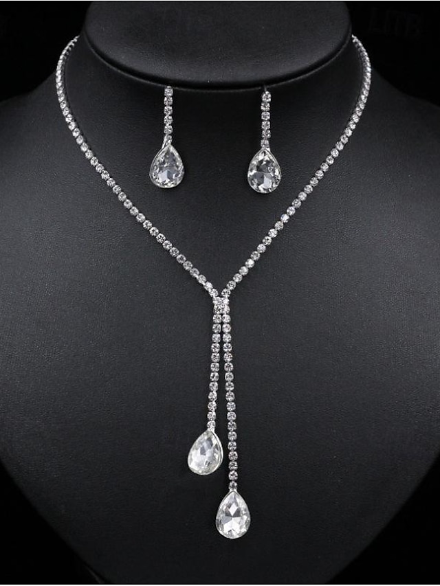  Jewelry Set For Women's Party Evening Alloy Fancy