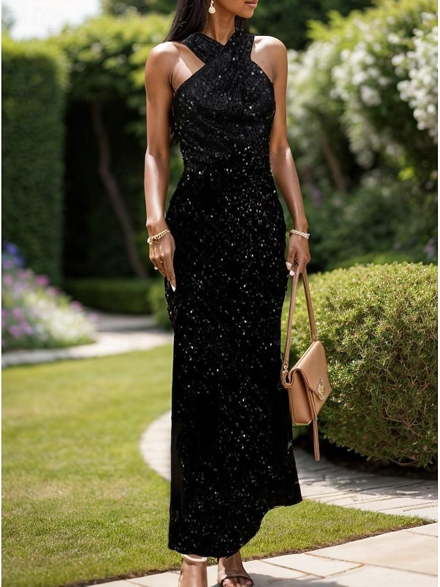 classy black party dress