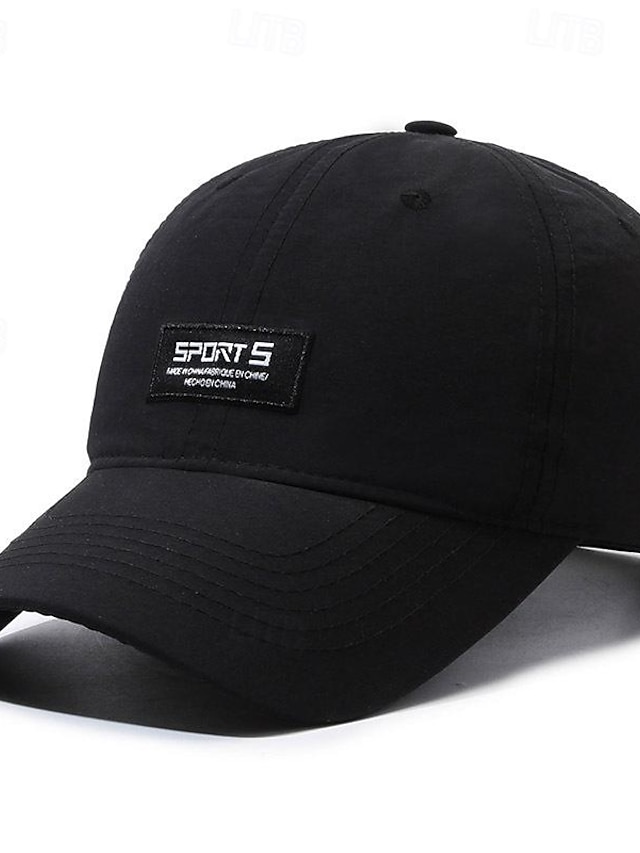  Herr Basebollkeps Solhatt Trucker Hat Svart Marinblå Polyester Mode Ledigt Gata Dagligen Bokstav Justerbara Solskyddskräm Andningsfunktion Snabb tork