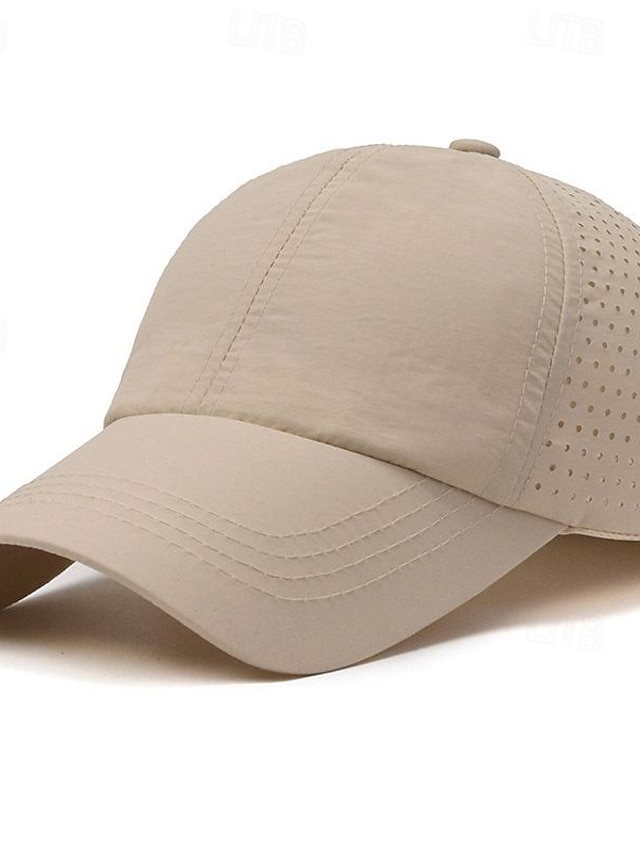  Herren Cap Basecap Sonnenhut Kappe Schwarz Weiß Polyester Modisch Brautkleider schlicht Strasse Täglich Glatt Einstellbar Sonnenschutz Atmungsaktiv Schnelltrocknend