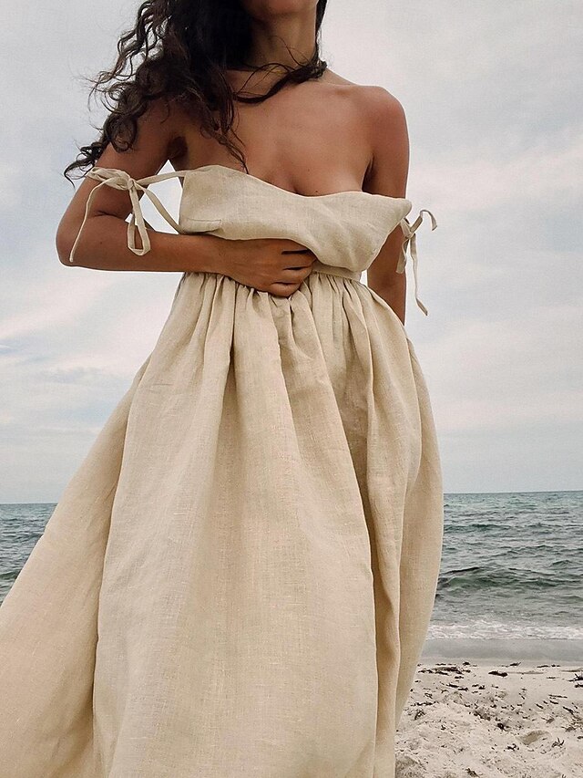 Tomwell Robe Longue Femme Grande Taille Manches Courtes Robe de Plage Couleur Unie Col en V Ete Robes A Blanc XS Tomwell Robe Longue Femme Grande Taille Manches Courtes Robe de Plage Couleur Unie Col en V Ete Robes A Blanc XS