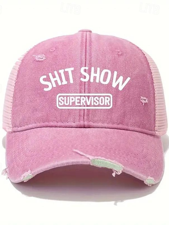  Femme Chapeau Casquette de Baseball Portable Protection Solaire Respirable Plein Air du quotidien Fin de semaine Imprimer Lettre