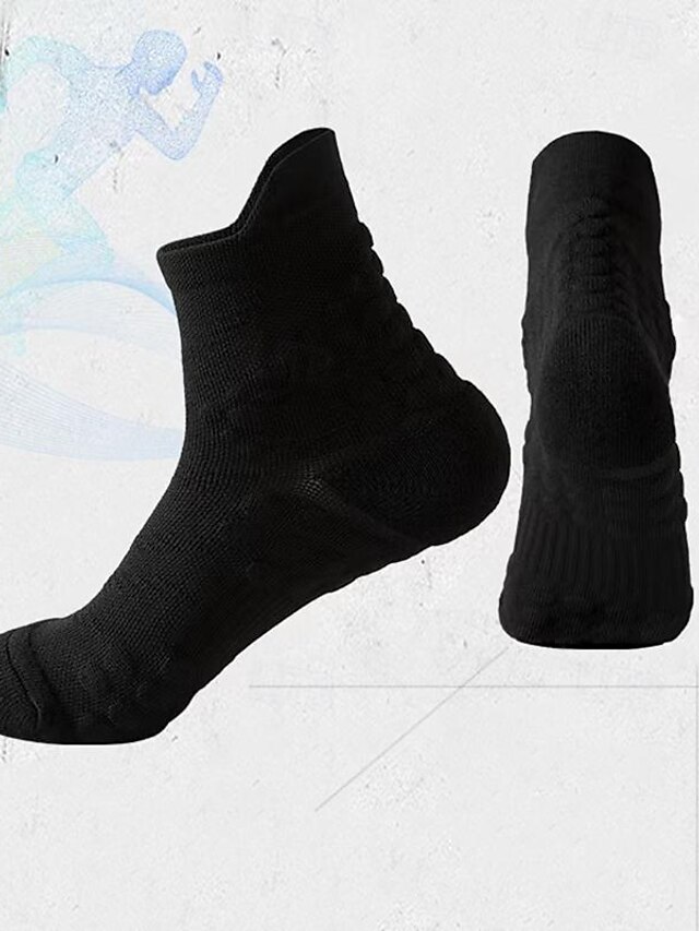  Homme 3 paires Paquets multiples Chaussettes Chaussettes de Course Chaussettes décontractées Noir Blanche Couleur Plein Sport & Loisir du quotidien Vacances Basique Moyen Printemps Automne Mode