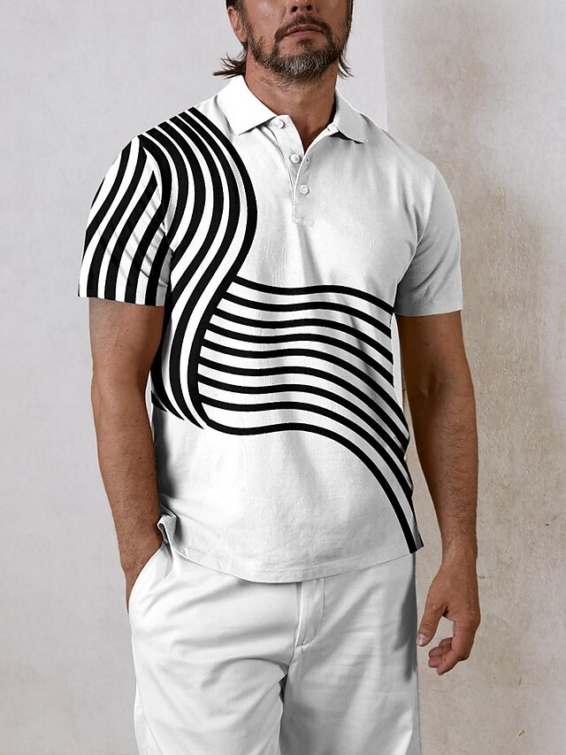  Herr Vandringspolotröja Vit Kortärmad Överdelar Golfkläder Kläder Outfits Bär kläder