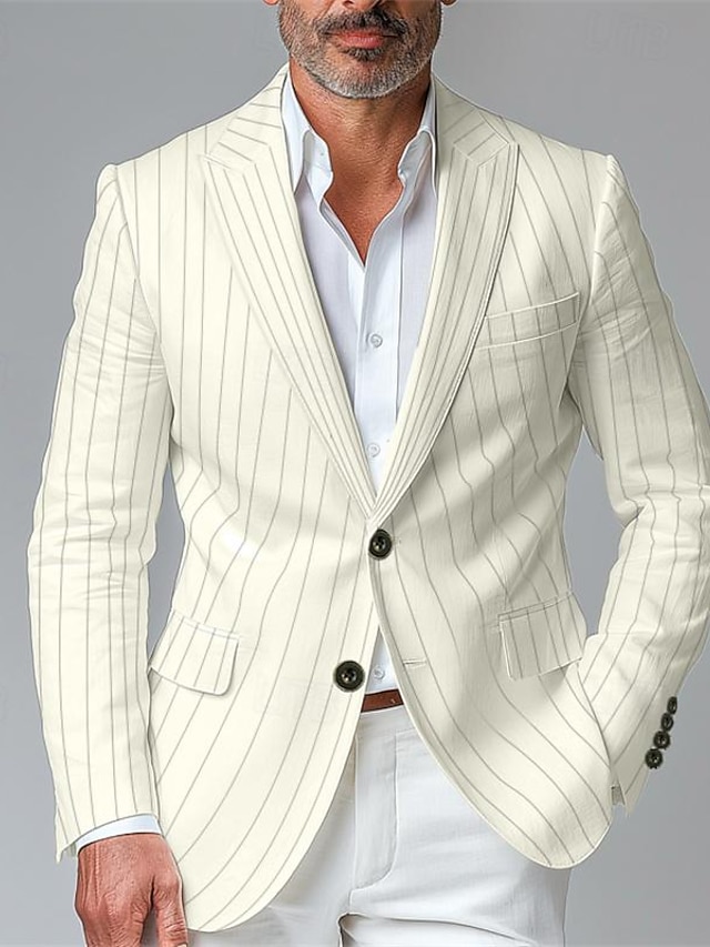 Men's Blazer Business Cocktail Party Wedding Party Fashion Casual ...