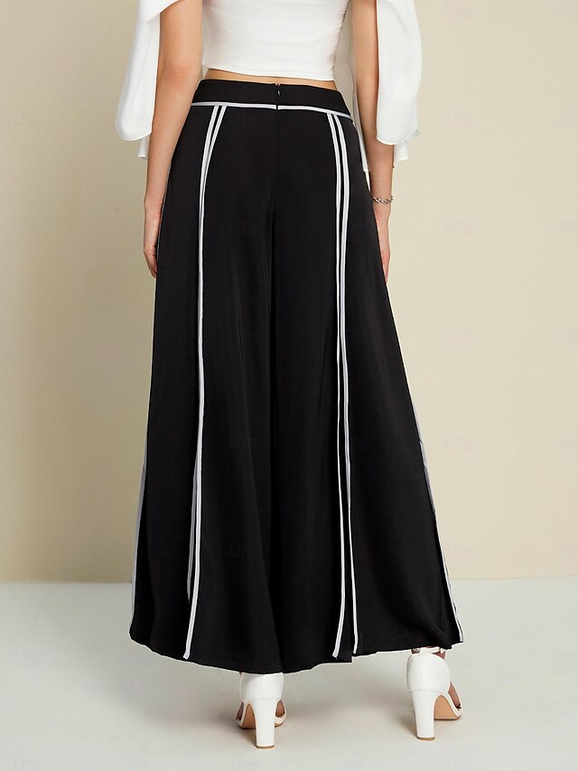  Dámské Drzý Maxi Elegantní Kancelář Denní Černá Celý rok XS S M