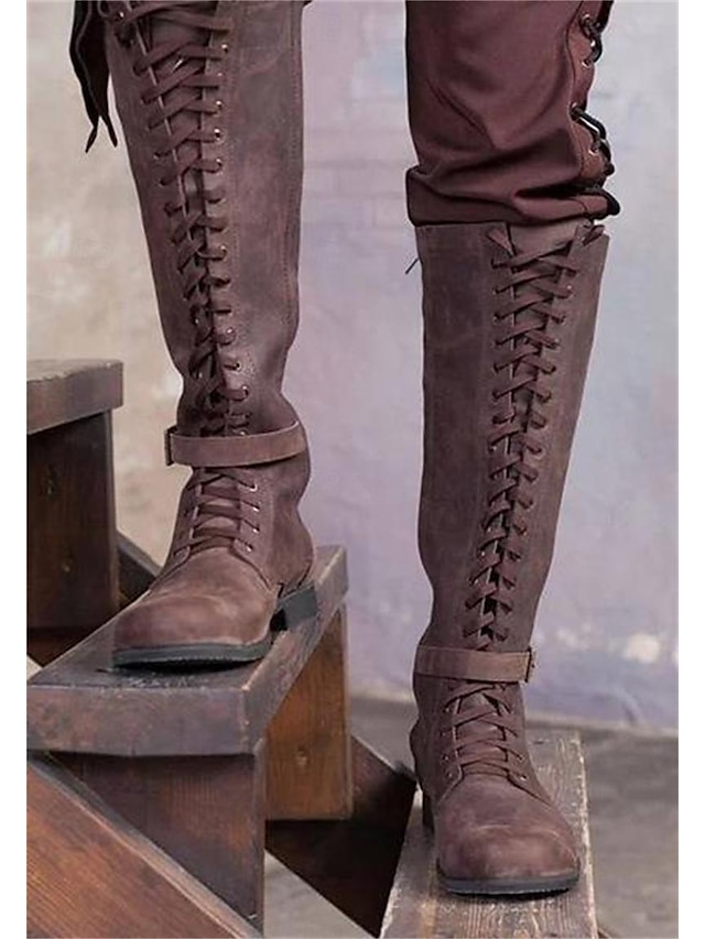  Retró Középkori Reneszánsz Cipők Csizmák Lovag Keresztes lovag Női Kalóz Steampunk Mindszentek napja Farsang Álarcos mulatság Esemény / Buli Álarcos mulatság Felnőttek Cipők