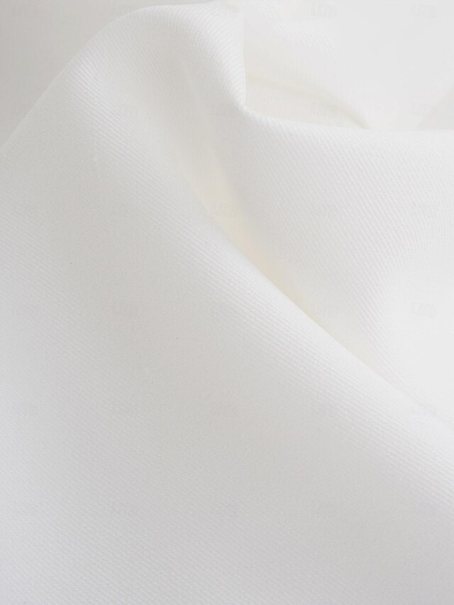 Mens Pleated Pants / Slacks Plus White Shirt & Matching Tie Black unhemmed unfinished bottom main image 1