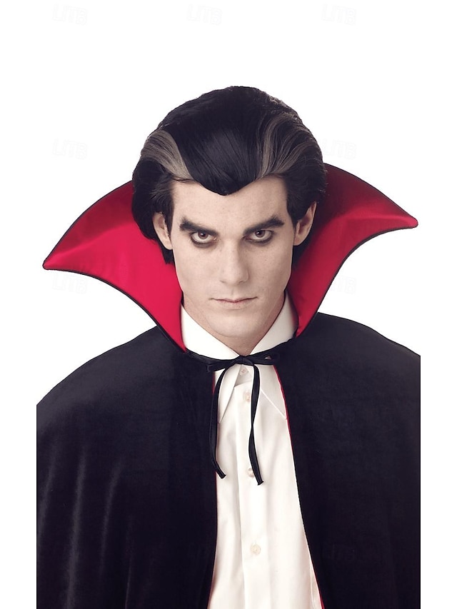  Parrucca classica di Dracula, parrucche per feste cosplay di Halloween