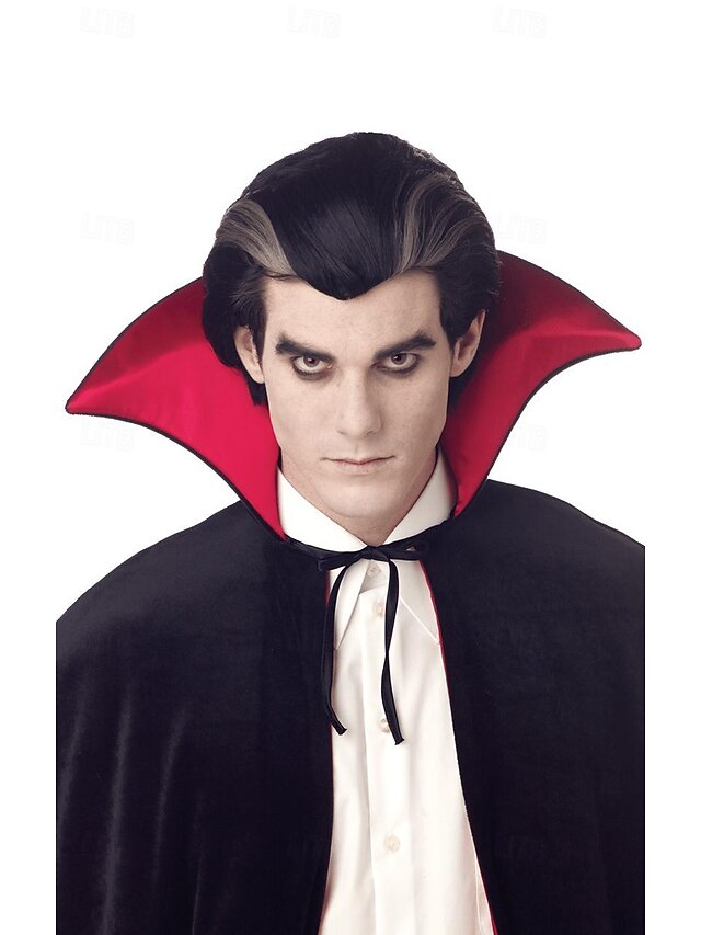 Classic Dracula Wig Halloween Cosplay Party Wigs2