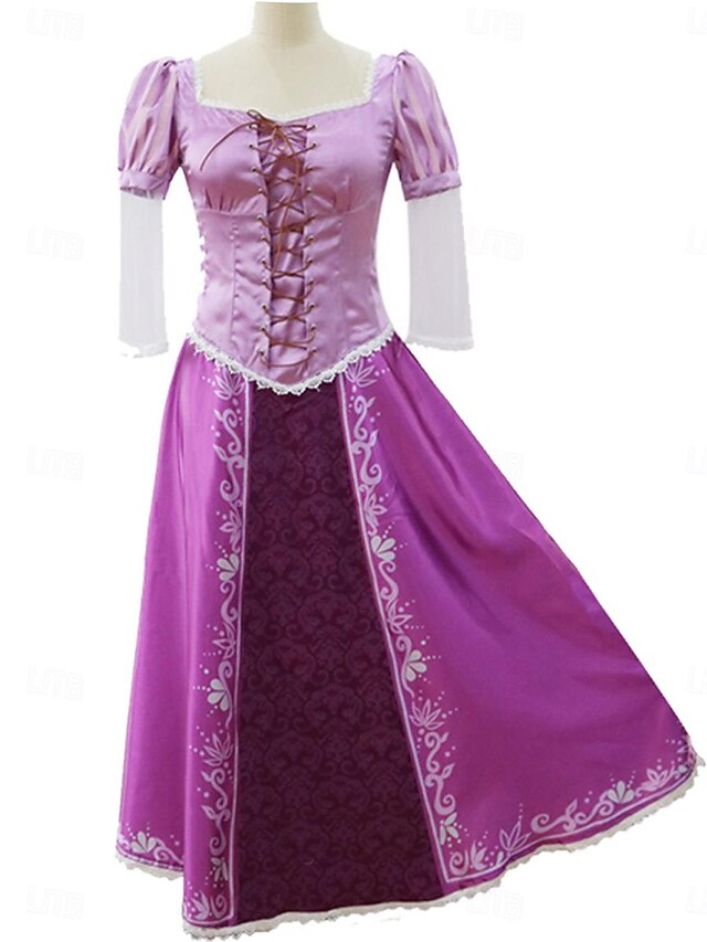 Rapunzel Princess Dress Cosplay Costume Cosplay Movie Cosplay for Women's Girls' Kid's Adults' Carnival Masquerade Event / Party Masquerade Bachelorette Party3
