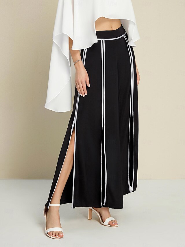  Dámské Drzý Maxi Elegantní Kancelář Denní Černá Celý rok XS S M