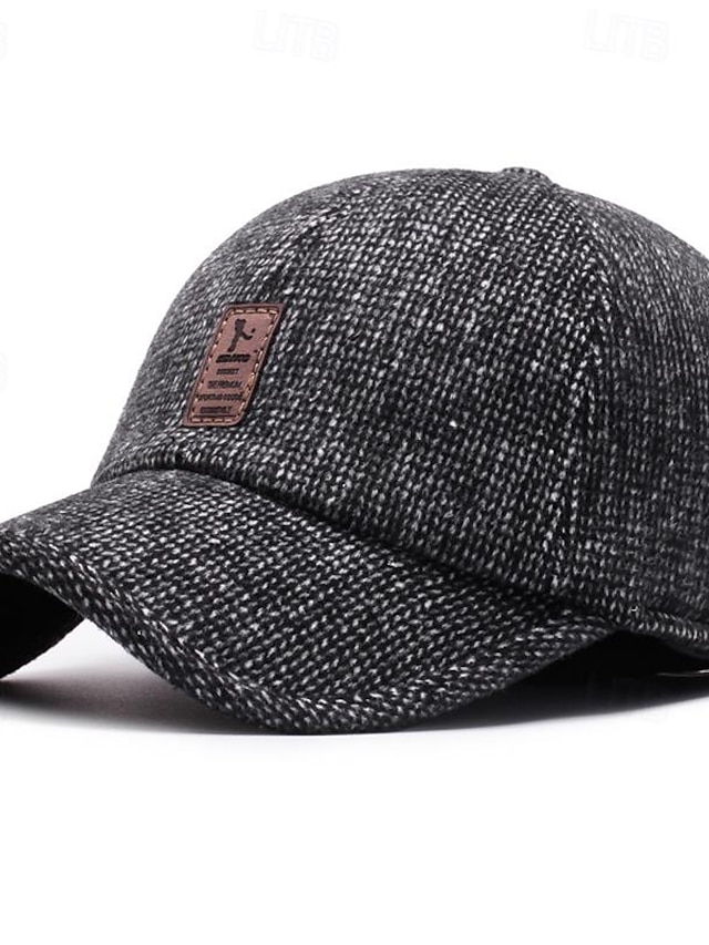  Voor heren Baseballpet Zonnehoed Trucker Hoed Zwart Koffie Polyesteri Modieus Casual Straat Dagelijks Effen Verstelbaar Zonbescherming Ademend