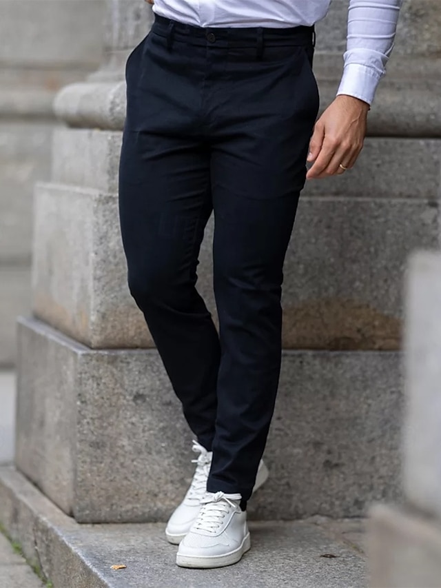 Pantalon Habillé Pantalon Demi Classique Homme Pantalon Cargo