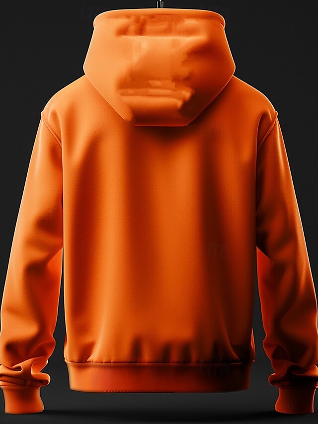  Gato Abóbora Homens Moda Impressão 3D Moletom Halloween Moletons Laranja Com Capuz Bolsos Impressão 3D Outono Inverno Designer moletom com capuz