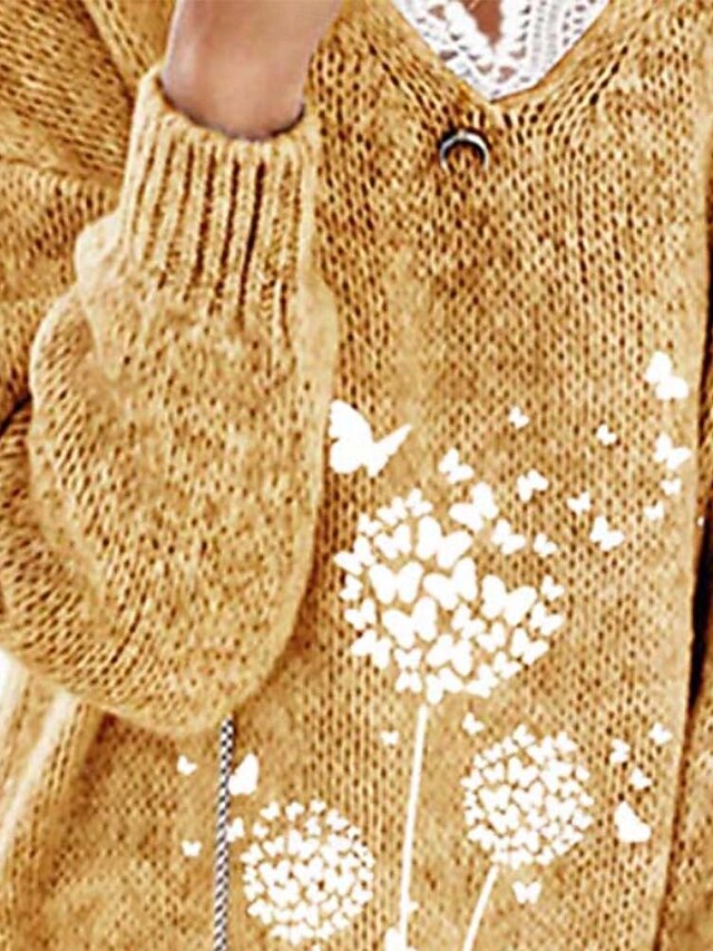 Butterfly Yarn Pullover Sweater