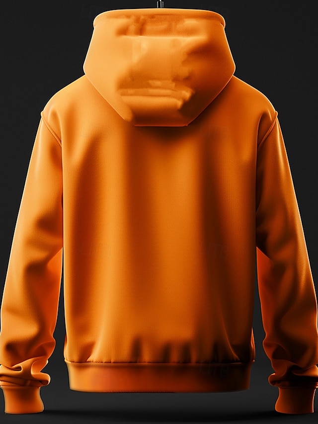  Calabaza Hombre Moda Impresión 3D Sudadera Halloween Sudaderas Naranja Con Capucha Bolsillo Impresión 3D Otoño Invierno Diseñador Sudadera con capucha