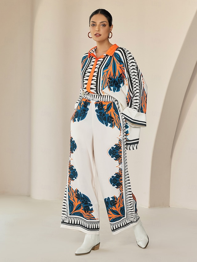  satijnen losse wijde pijpen maxi bohemien vakantie dagelijks casual broek
