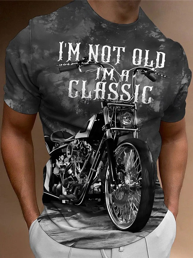 Motorcycle Merch Men's Graphic Motorcycle T Shirt Motorcycle T Shirt Short Sleeve T ...