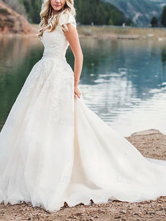 Plus Size Abiti Da Sposa Ospite - Cocktail Formale Chiffon Scollo A V