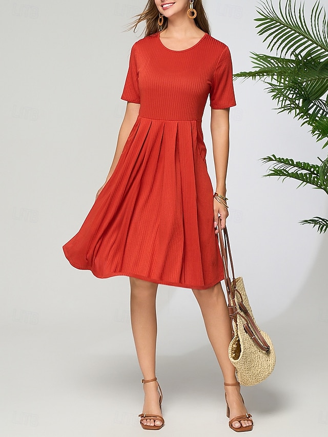 Robe Midi Femme Mousseline Noire – Manches Bouffantes, Boutons, Motifs Fleuris – Taille Unique