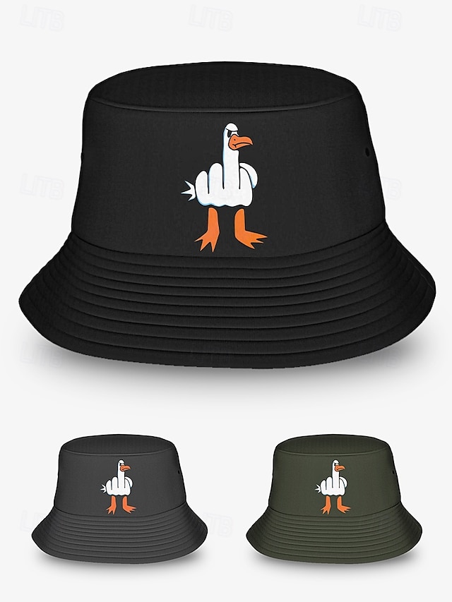  Men's Humorous Graphic Bucket Hat – Perfect for Casual Streetwear & Playful Outdoor Adventures