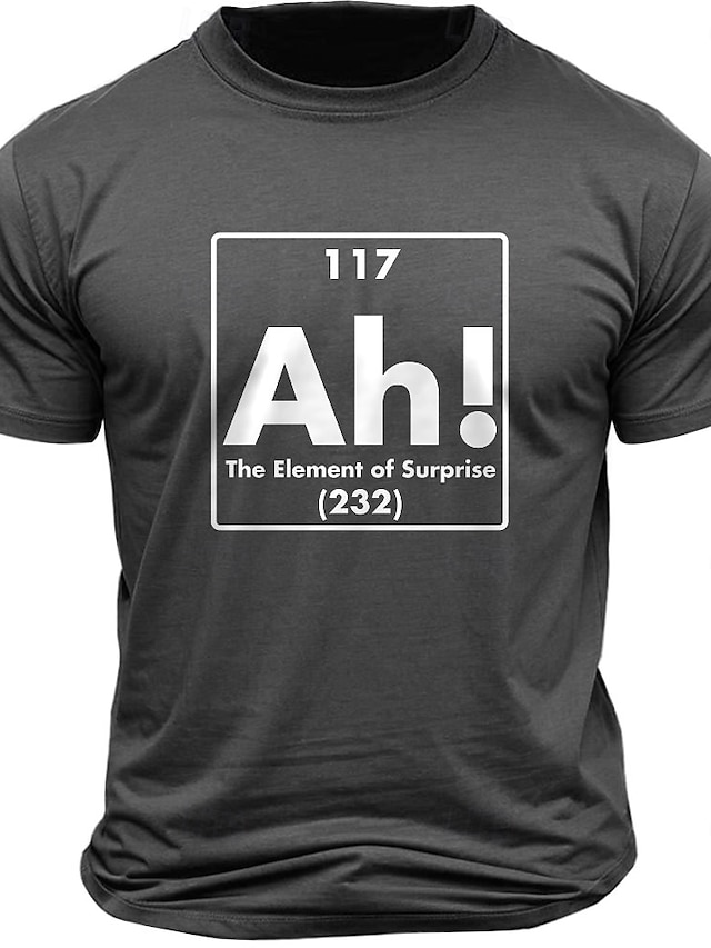  Men's Letter Printed Funny T Shirt Tee Top 100% Cotton Short Sleeve Graphic Shirt Black Dark Grey Dark Blue Comfortable Tee Street Sports Outdoor Fashion Designer Clothing