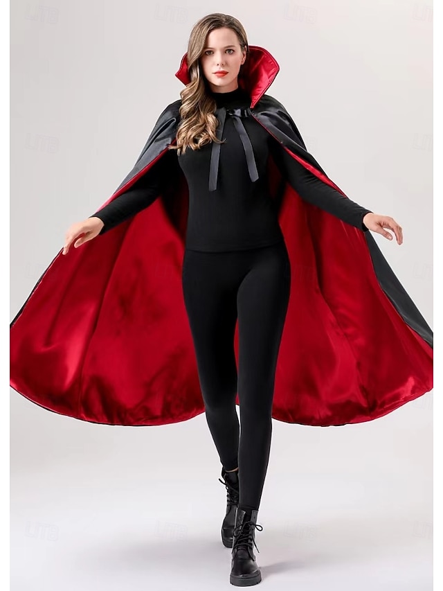  Vampir Dracula Halloween Cosplay Kostüm Umhang Outfits Cosplay Erwachsene Herren Damen Karneval Maskerade Party / Abend Einfache Halloween-Kostüme Verkleiden