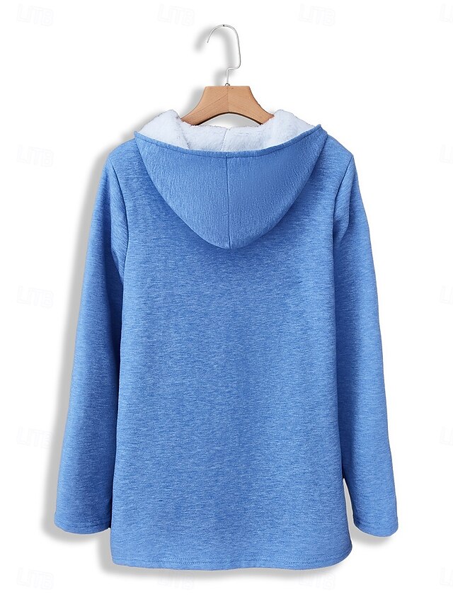 Women's Fluffy Pyjama Set Long Sleeve Top and Pant Text Print Comfort