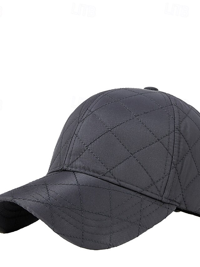 Men's Baseball Cap Sun Hat Trucker Hat Black Polyester Fashion Casual