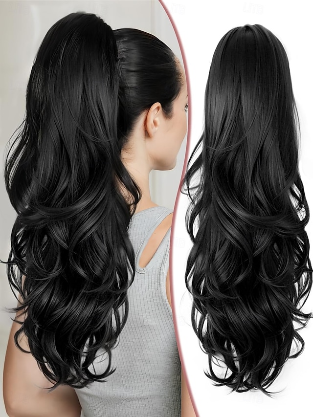  A cordoncino Code Soffice / Naturale / Facile da indossare Capelli sintetici Pezzo di capelli Estensione capelli Riccio 24 pollici Feste / Da sera / Festa / Serata